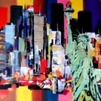 Statue of Liberty National Monument painting by Artist Eraclis Aristidou